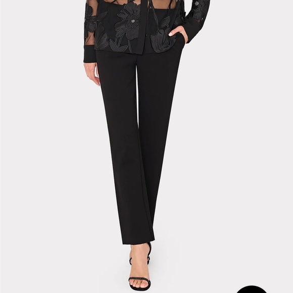 Milly Black Nicole Ponte Pants